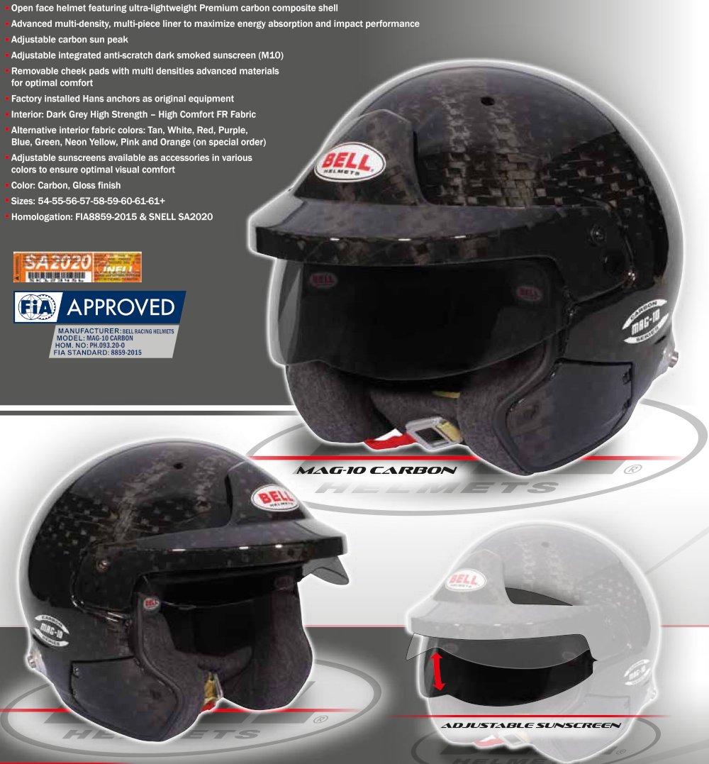 Bell MAG-10 karbon halvhjelm, katalog 22
