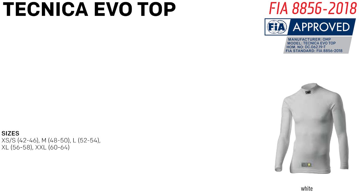OMP Tecnica Evo genser i hvit