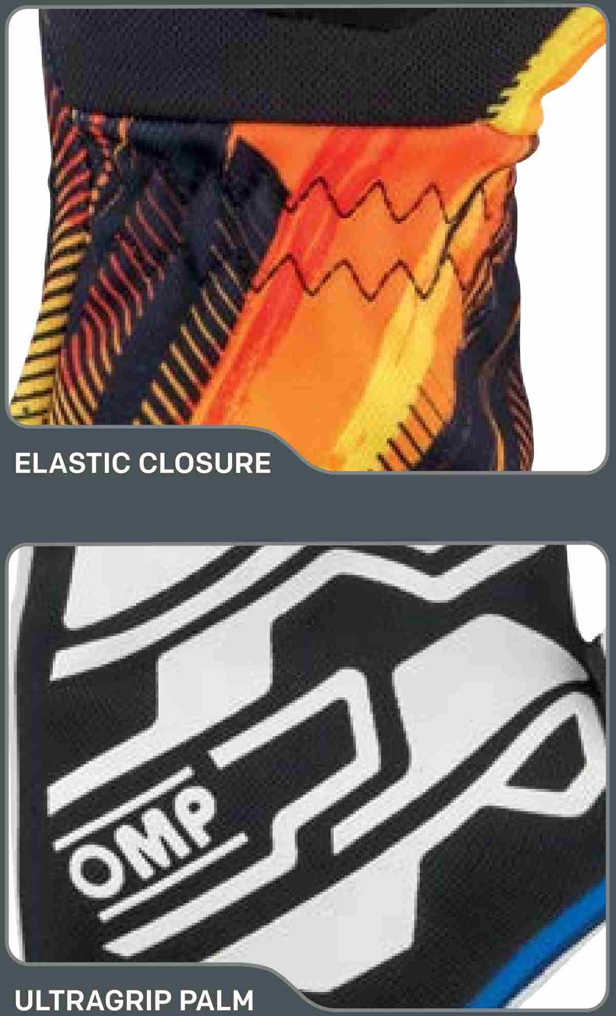 KS-4 Art karting hanske, elastisk stramming og utragrip-håndflate